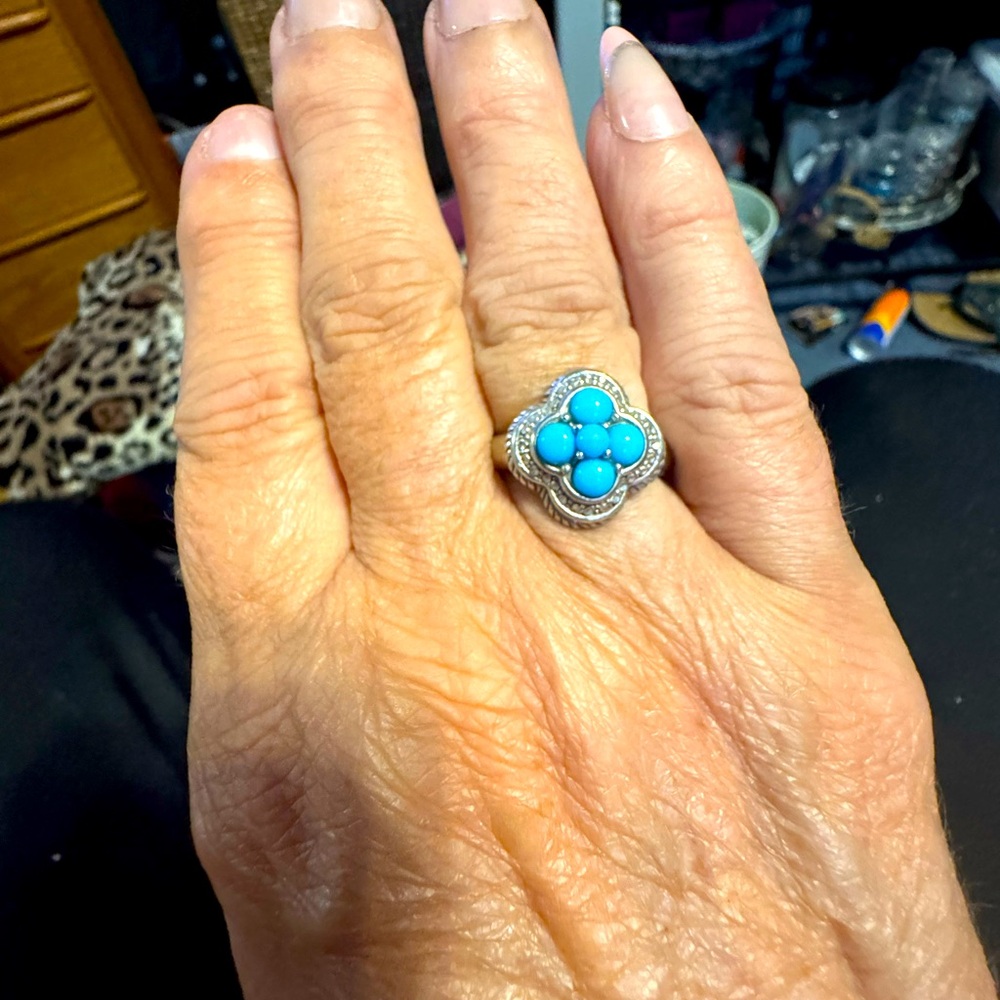 Silver and Turquoise Ring